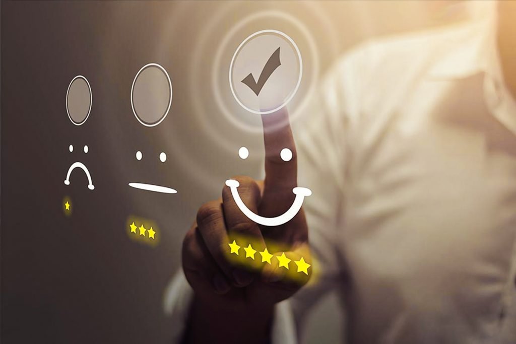 Avaliação positiva dos clientes