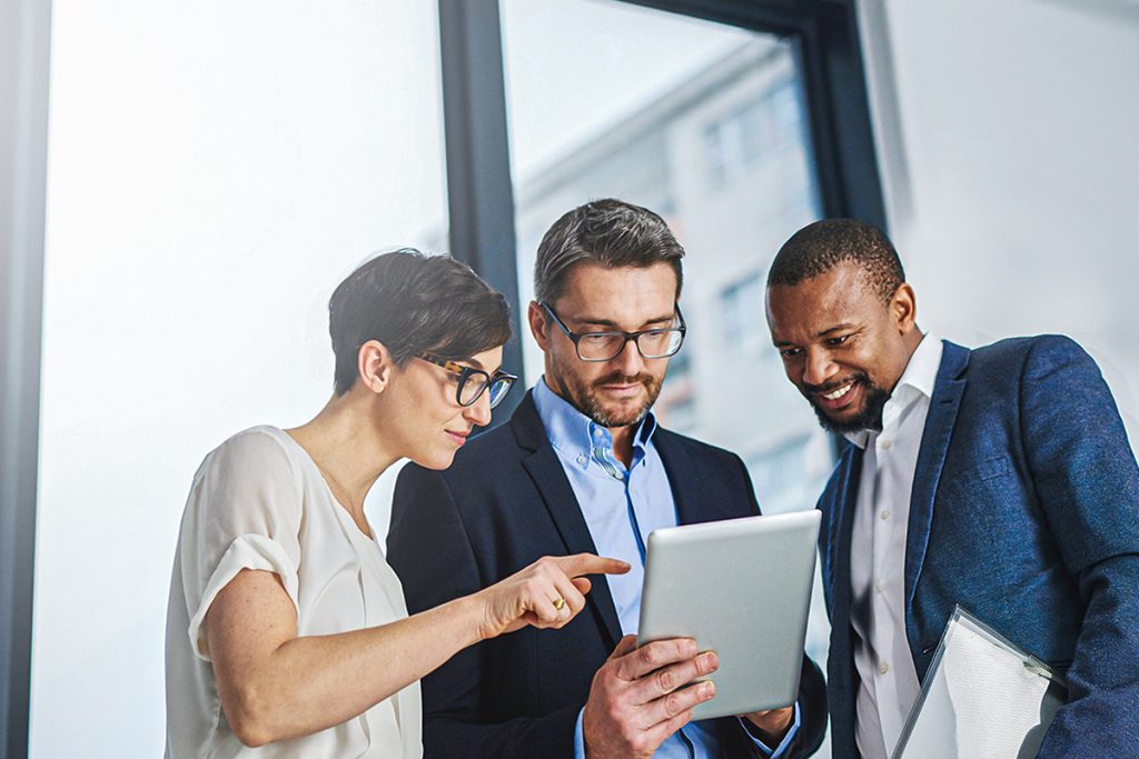 time de marketing de uma empresa