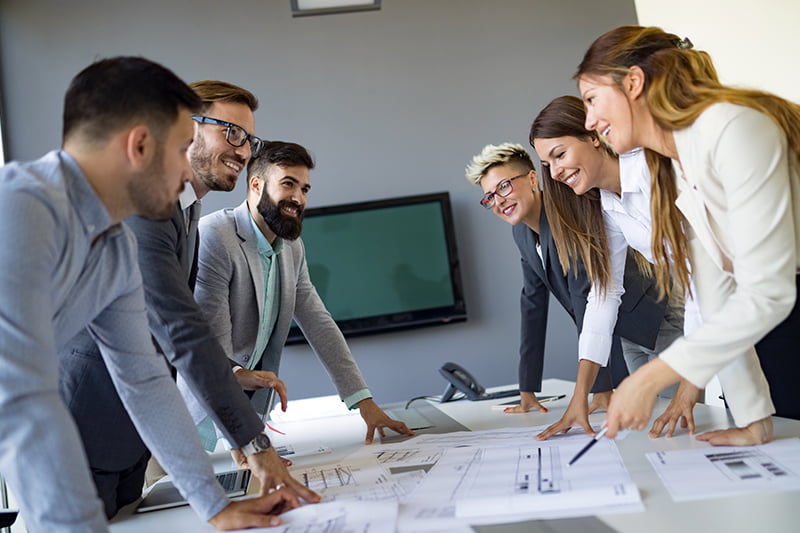 Equipe de inside sales de uma empresa