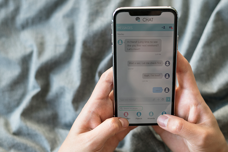 usuário conversar com empresa pelo chat